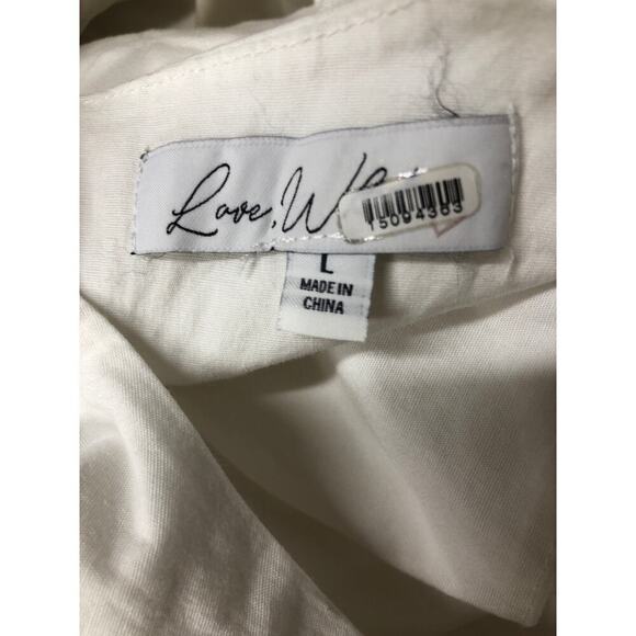 Love, Whit by Whitney Port Dress Cut Out Sheath Sleeveless Midi White Large - Picture 11 of 14